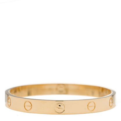 Cartier 18K Yellow Gold LOVE Bracelet 17 6 of 9