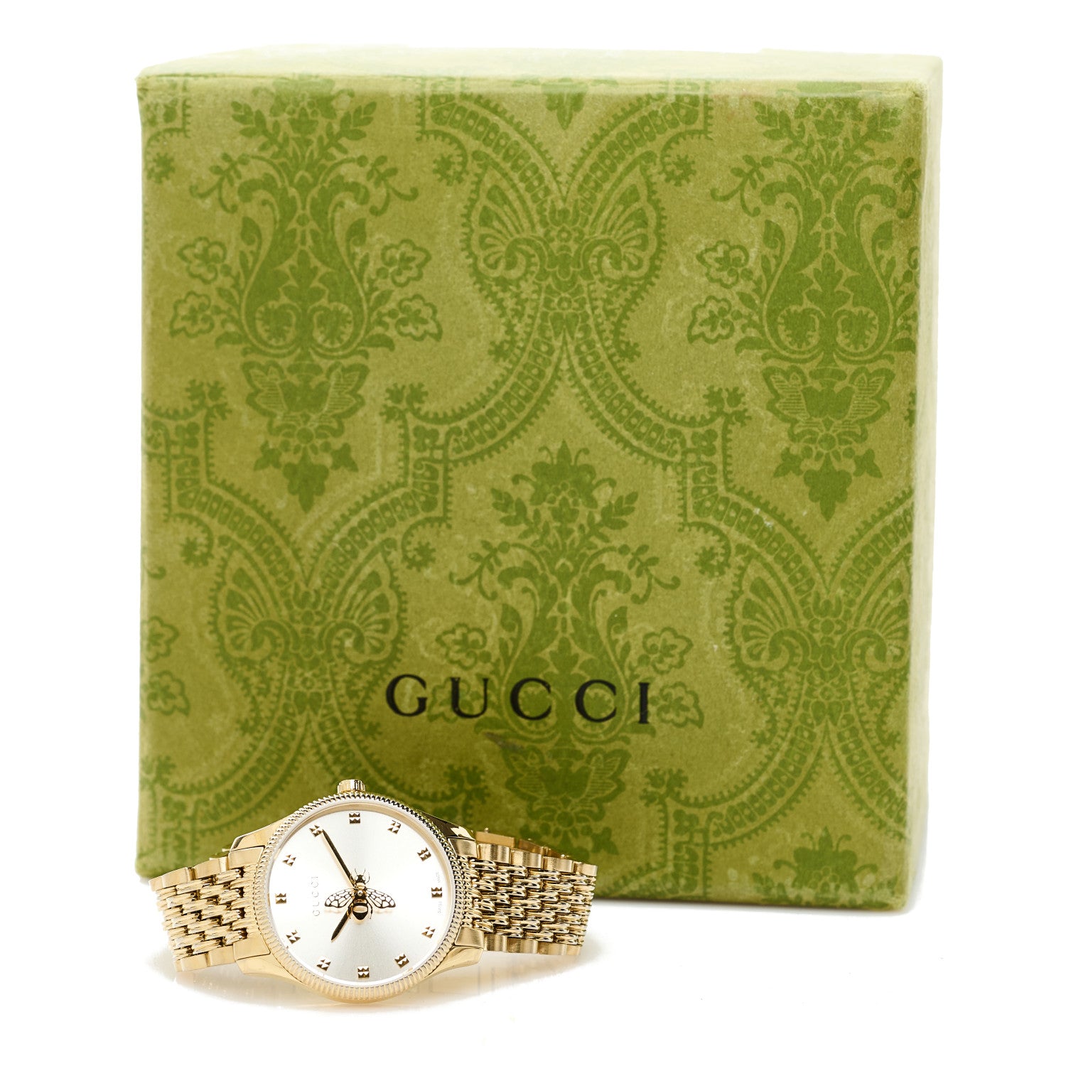GUCCI Gタイムレス Bee 蜂 ゴールド 29mm レディース腕時計 Gucci Stainless Steel 29mm G-Timeless Bee Quartz Watch Gold