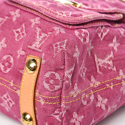 Louis Vuitton Denim Baggy GM Fuchsia 8 of 9