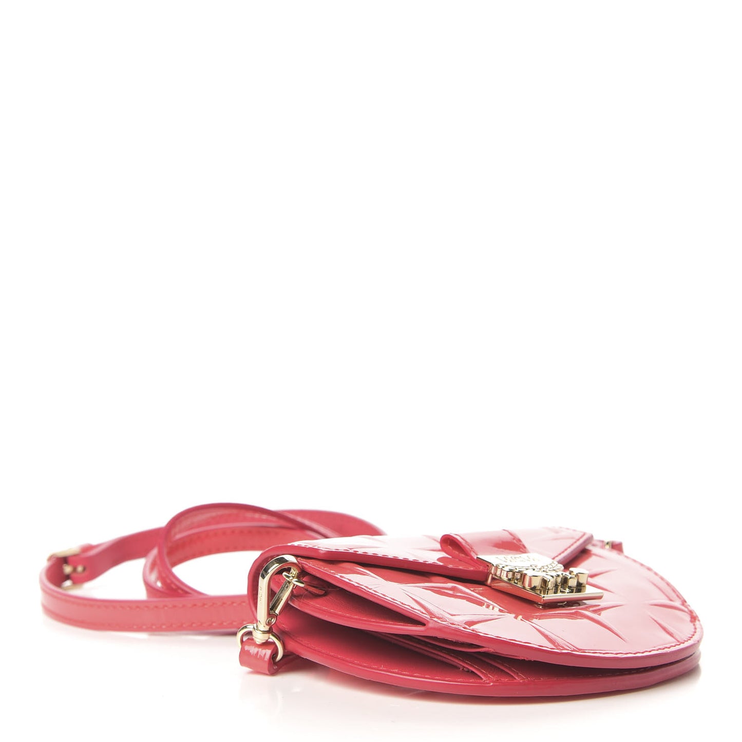 Diamond Patent Patricia Round Crossbody Bag Teaberry