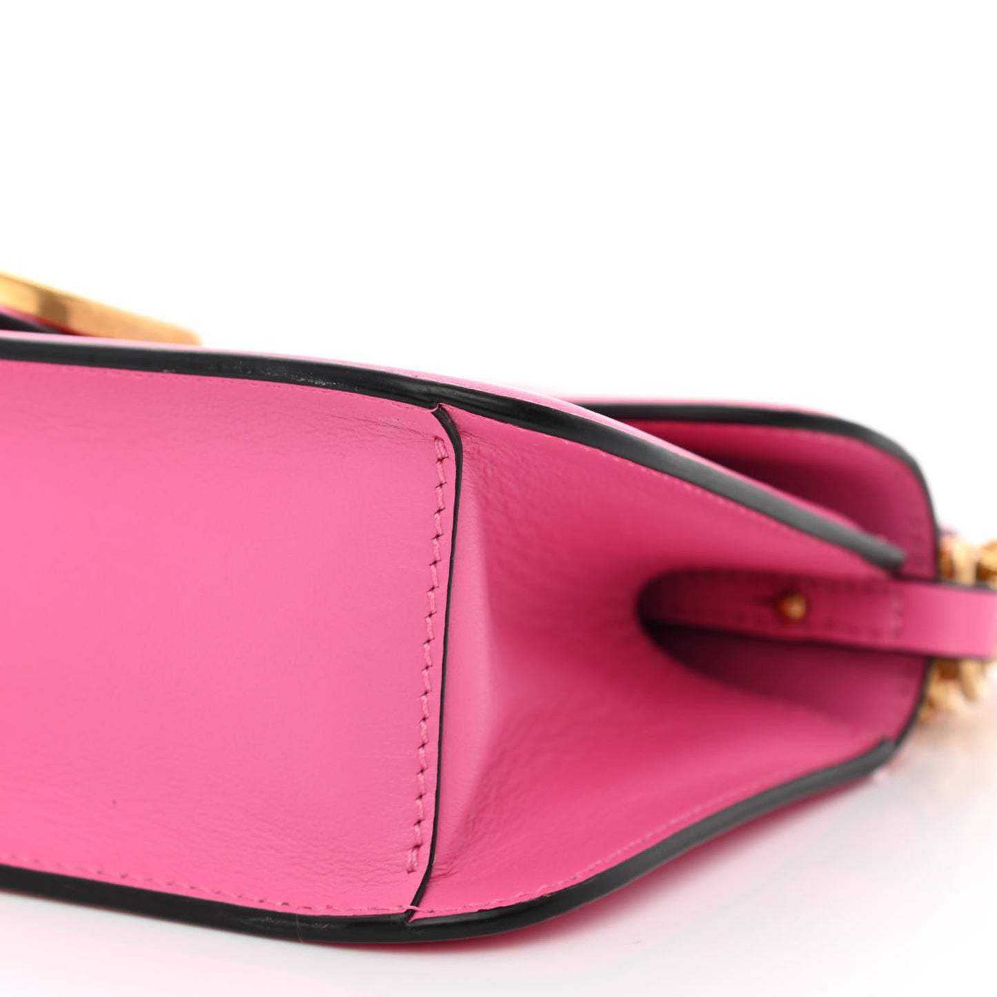 Calfskin Vlogo Loco Shoulder Bag Feminine Pink