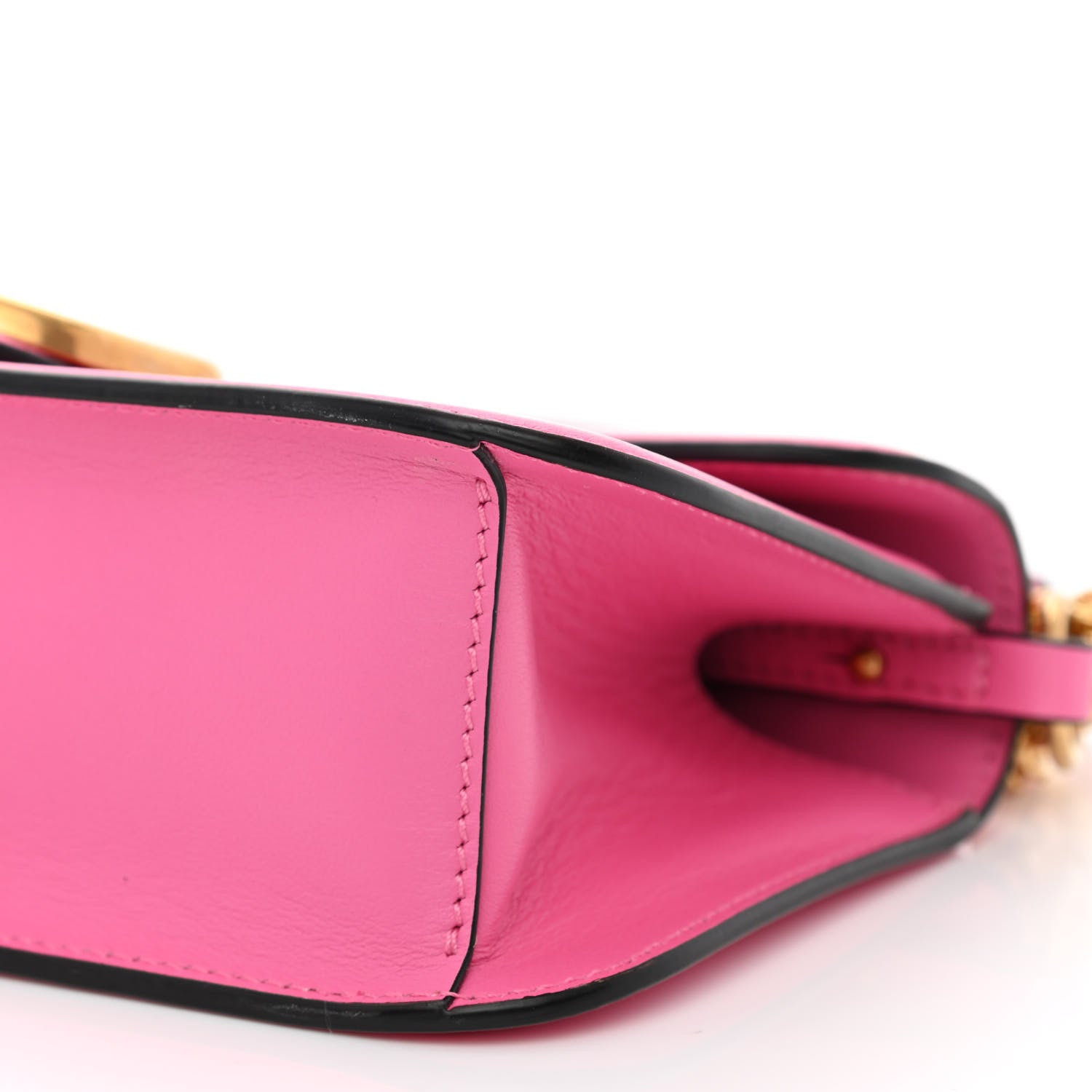 Valentino Garavani Calfskin Vlogo Loco Shoulder Bag Feminine Pink 9 of 9