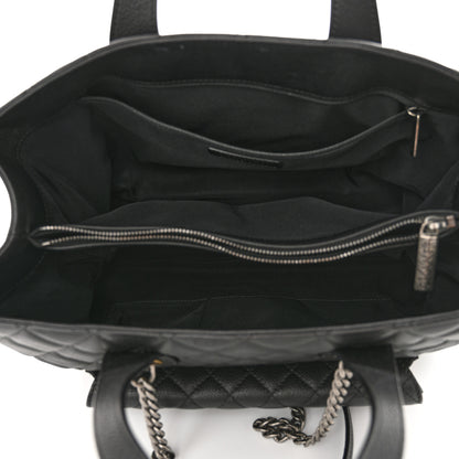Chanel Caviar Quilted Large Casual Pocket Tote Black 5 of 12