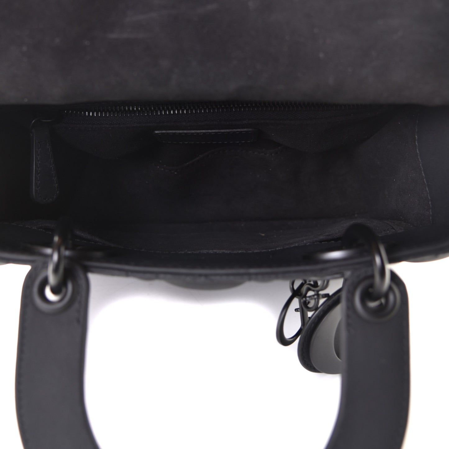 Ultra Matte Calfskin Cannage Small My ABCDior Lady Dior Black