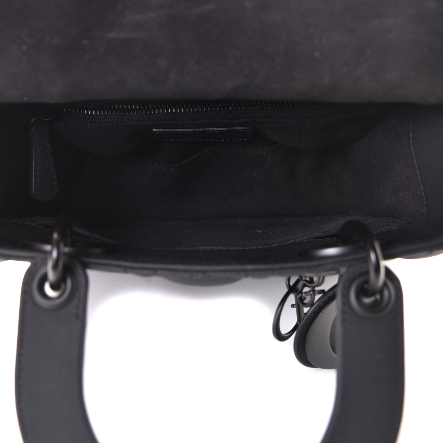 Christian Dior Ultra Matte Calfskin Cannage Small My ABCDior Lady Dior Black 4 of 6
