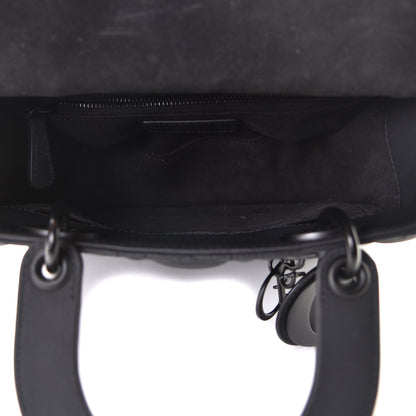 Christian Dior Ultra Matte Calfskin Cannage Small My ABCDior Lady Dior Black 4 of 6