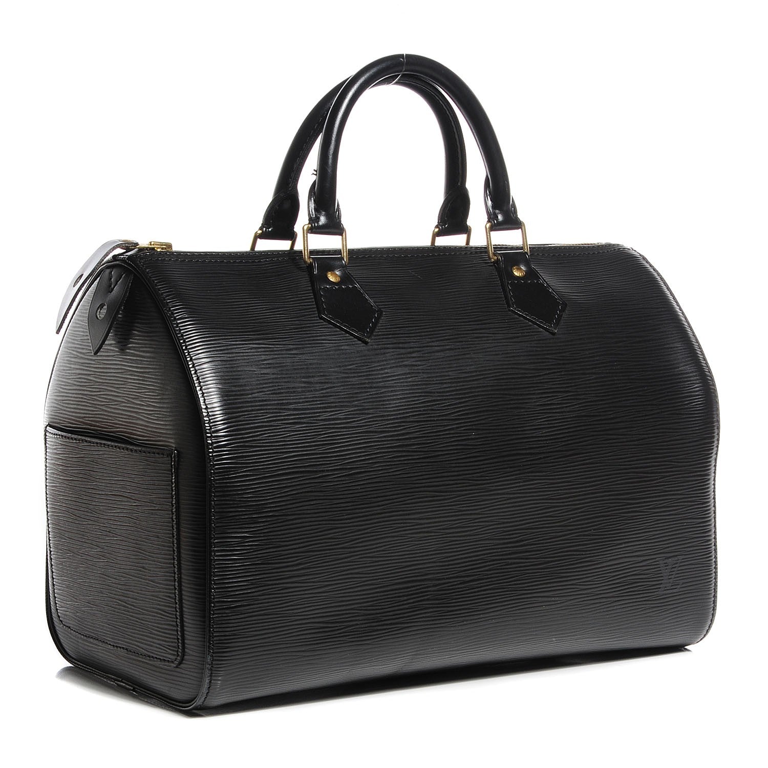 Louis Vuitton Epi Speedy 30 Black 3 of 7