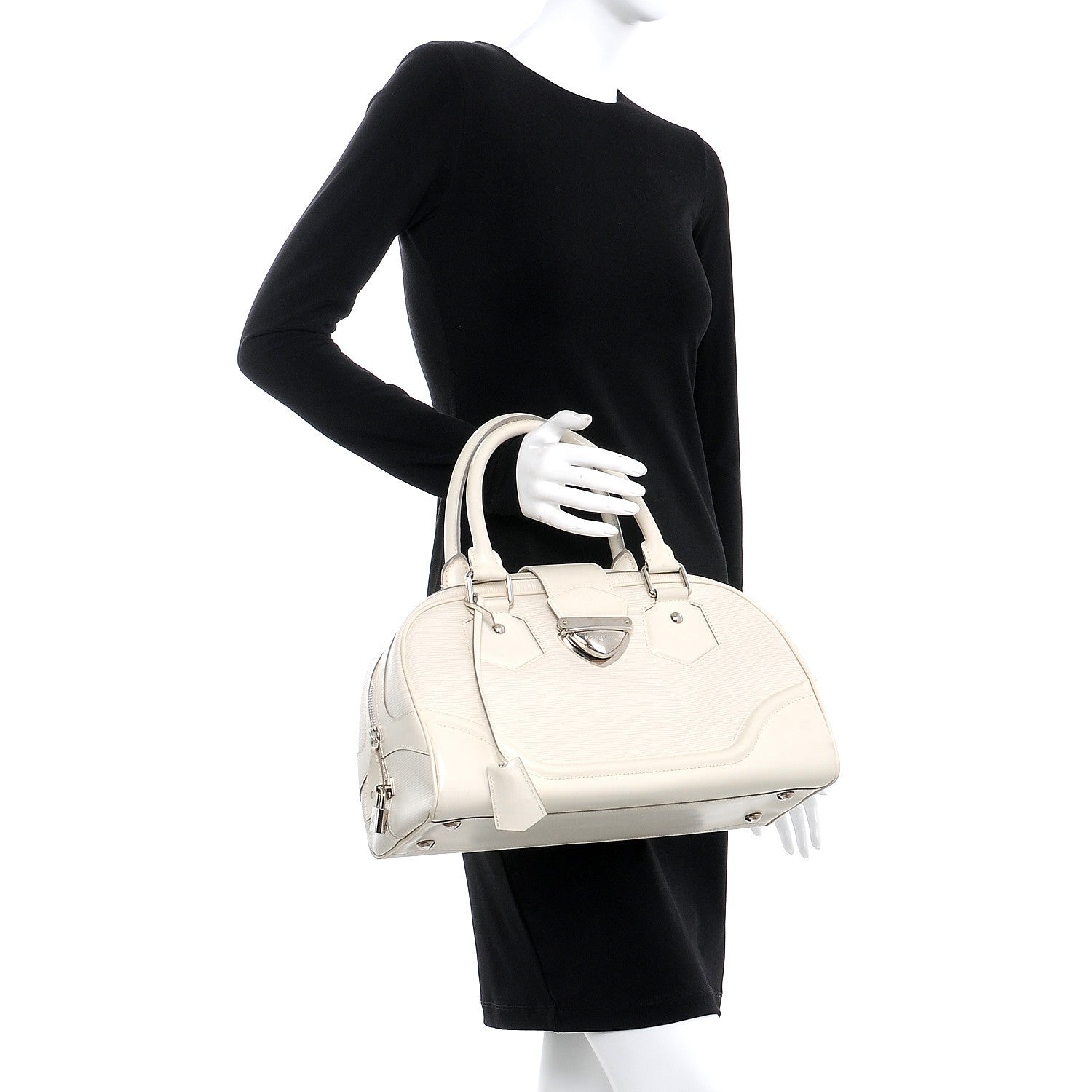 Louis Vuitton Epi Bowling Montaigne GM Ivory 2 of 12