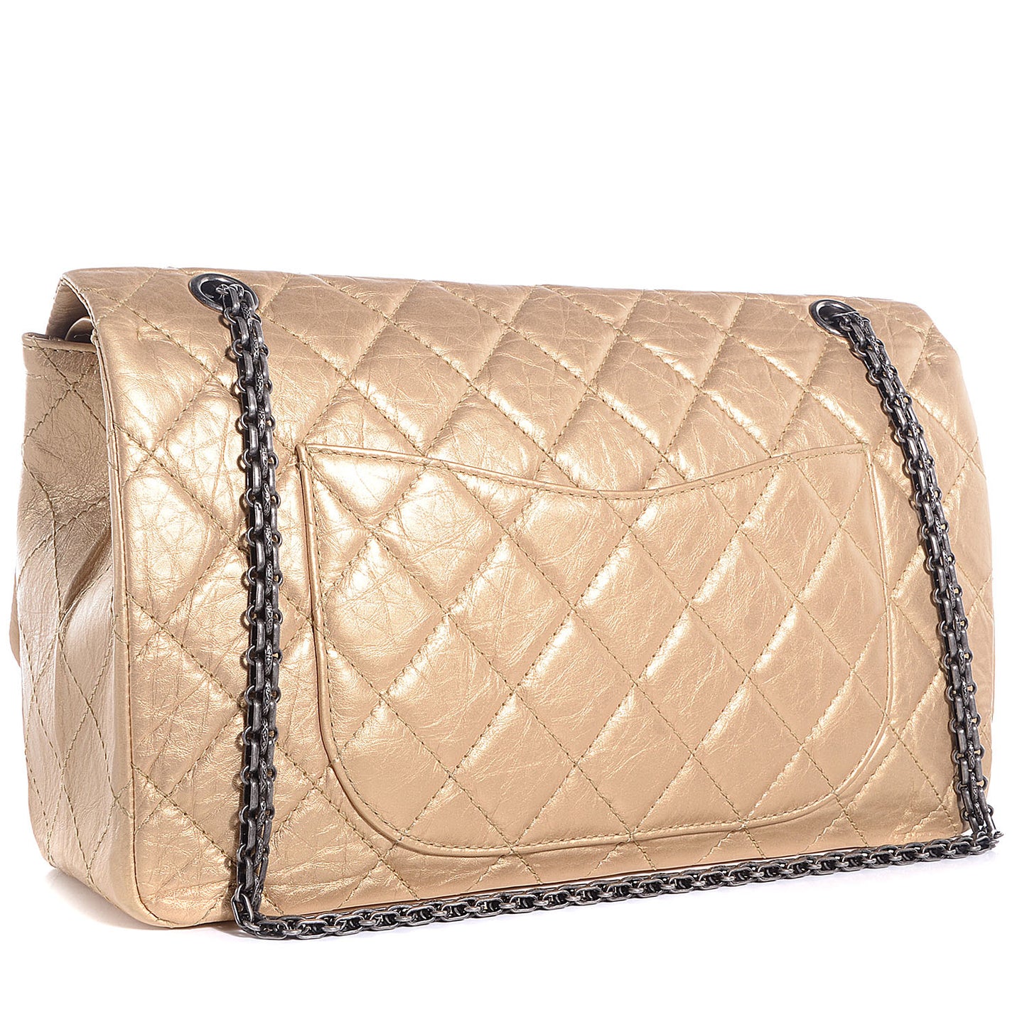 Aged Calfskin 2.55 Reissue 227 Flap Light Gold