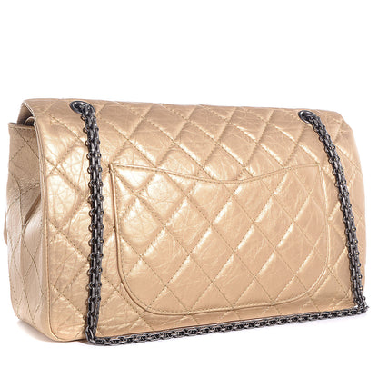 Chanel Aged Calfskin 2.55 Reissue 227 Flap Light Gold 3 of 9
