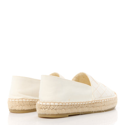 Chanel Fabric Biarritz CC Espadrilles 40 White Gold 4 of 10