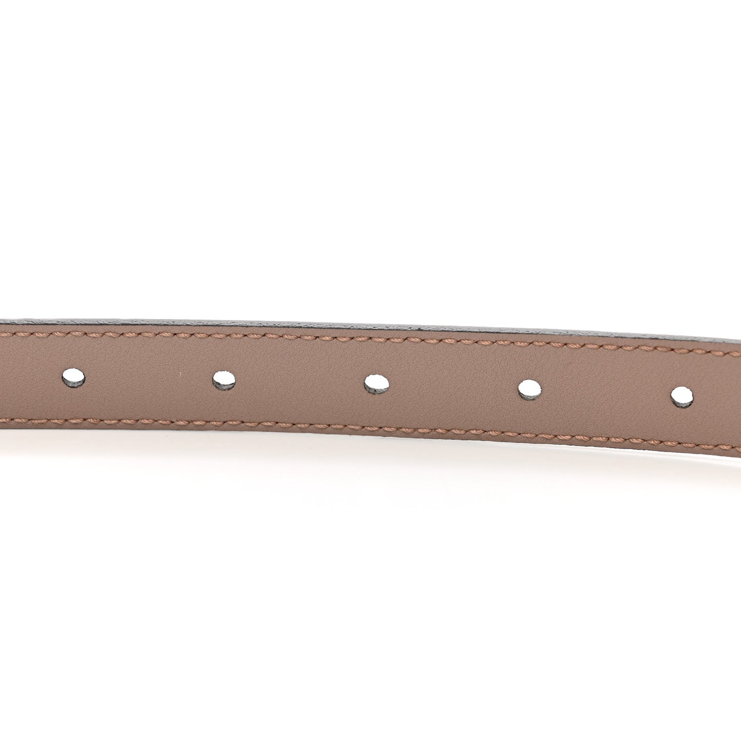 Moon Calfskin Pearl Double G 20mm Belt 85 34 Porcelain Rose