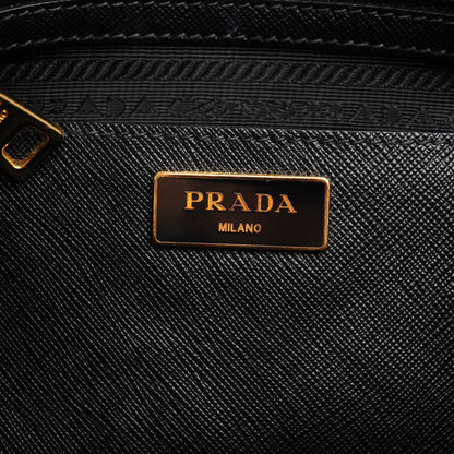Prada Saffiano Medium Galleria Double Zip Tote Black 6 of 8