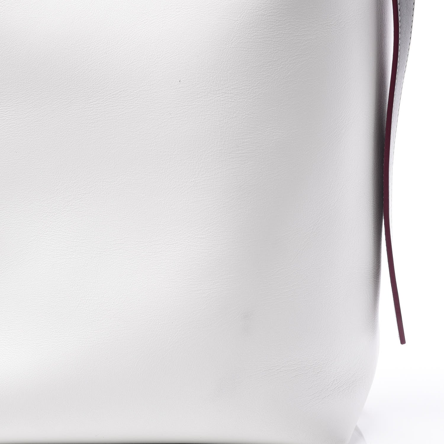 Celine Shiny Smooth Calfskin Small Twisted Cabas White Camel Tan 13 of 14