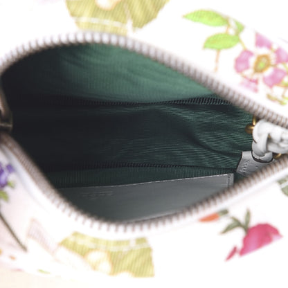 Gucci Canvas Flora Floral Trapuntata Mini Zumi Dome Shoulder Bag White 4 of 10