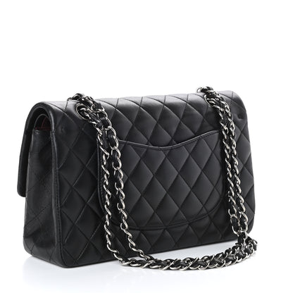 Chanel Lambskin Quilted Medium Double Flap Black 3 of 10