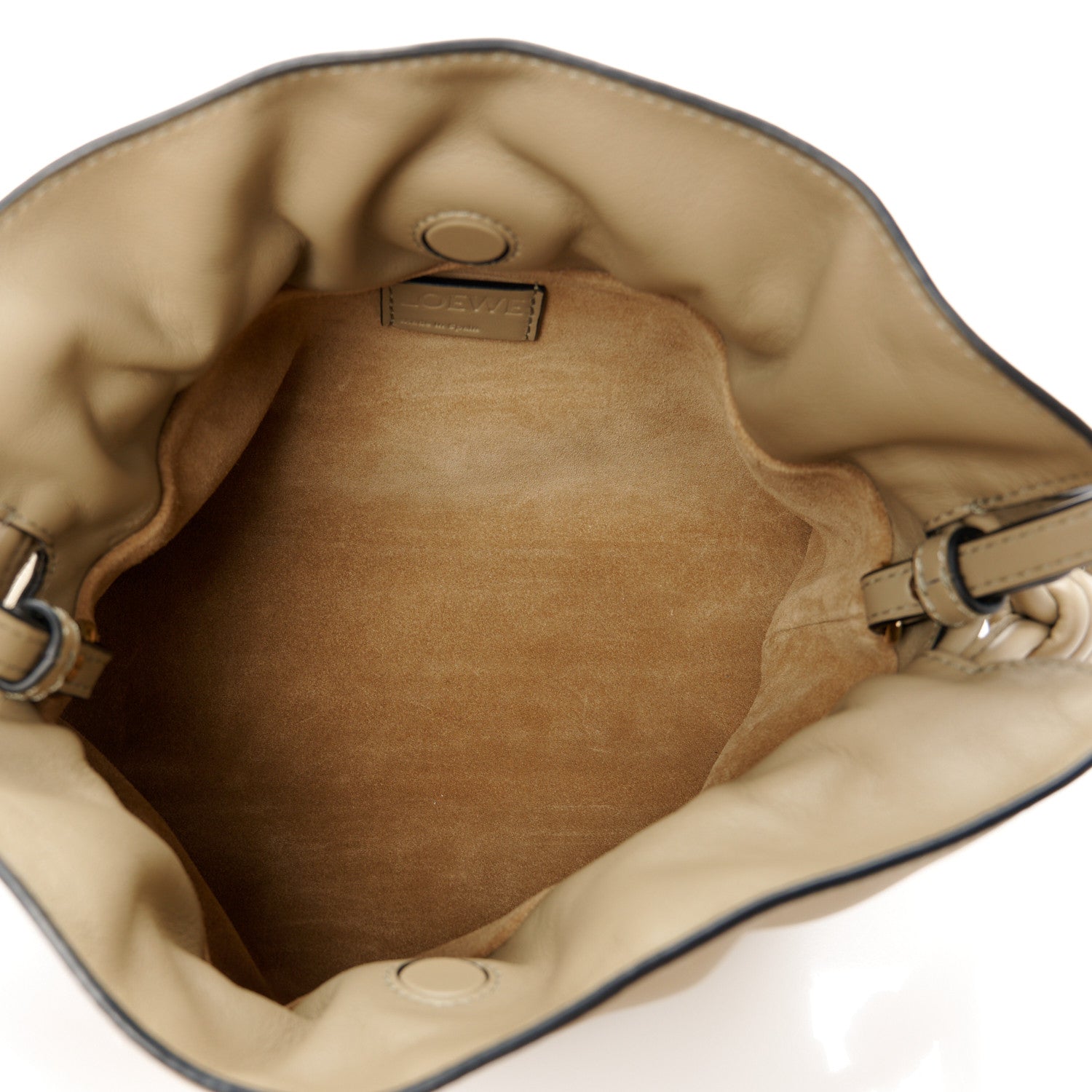 Loewe Calfskin Mini Flamenco Knot Clutch Clay Green 5 of 11