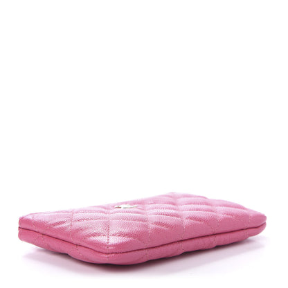 Chanel Caviar Quilted Small Cosmetic Case Pink 4 of 11