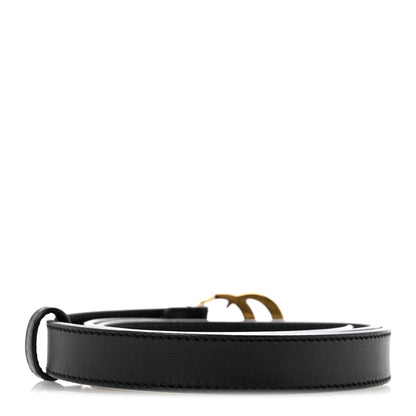 Gucci Calfskin Double G 20mm Belt 80 32 Black 2 of 8