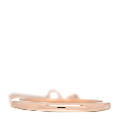 Hermes 18K Rose Gold Diamond Kelly Clochette Ring 51 5.75 3 of 5