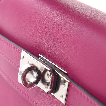 Hermes Swift Kelly Pochette Clutch Rose Pourpre 10 of 24