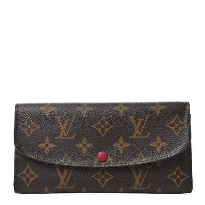 Louis Vuitton Monogram Emilie Wallet Fuchsia 1 of 6