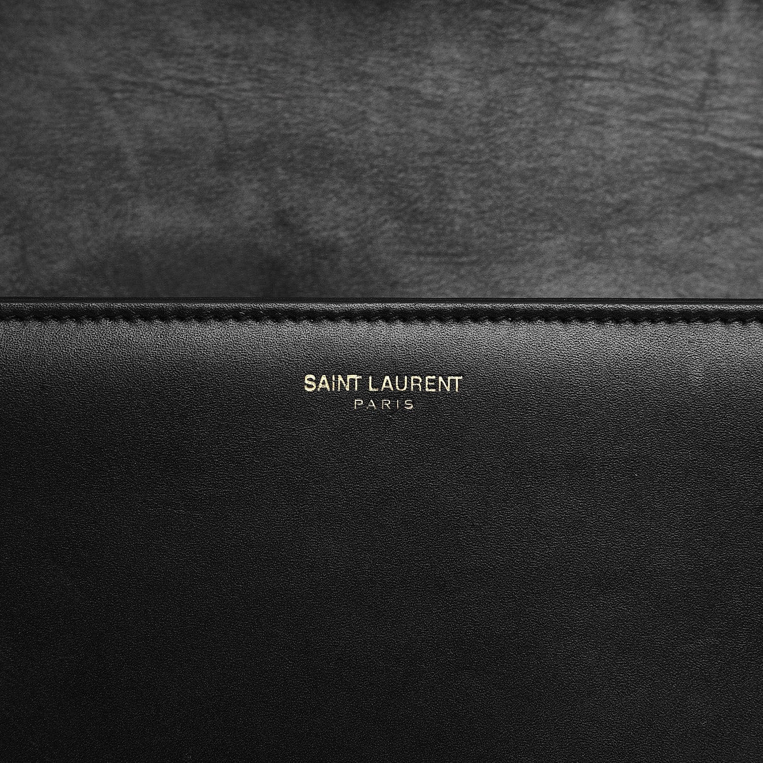 Saint Laurent Smooth Calfskin Medium Classic Monogram Universite Bag Black 7 of 13