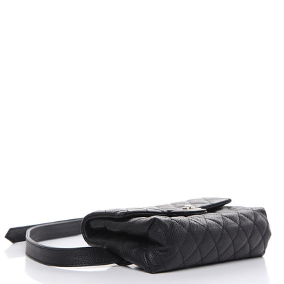 Chanel Grained Calfskin Quilted 2.55 Reissue Flap Belt Bag Clutch Black 4 of 13