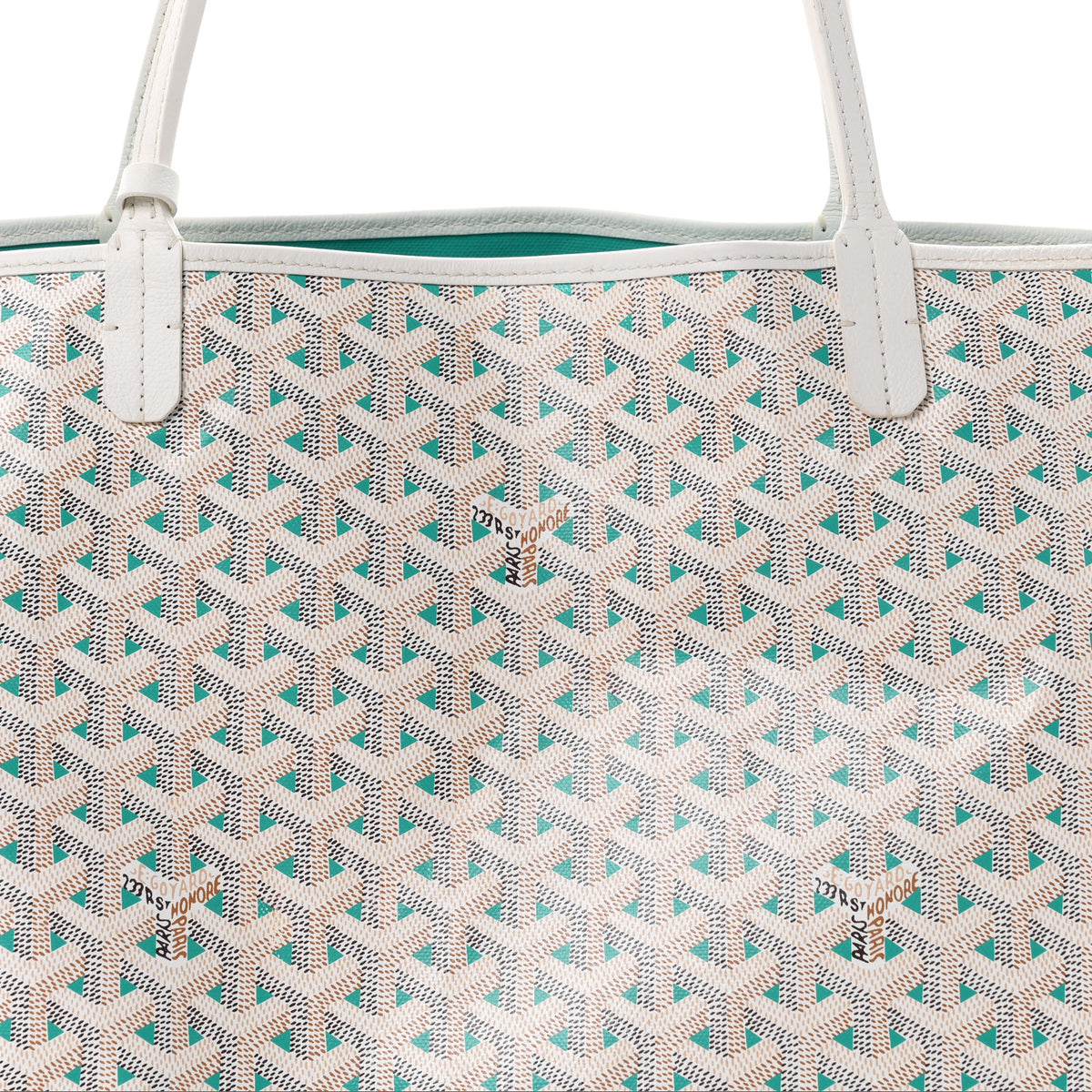 Goyard Goyardine Saint Louis Claire Voie GM White Opaline 9 of 11