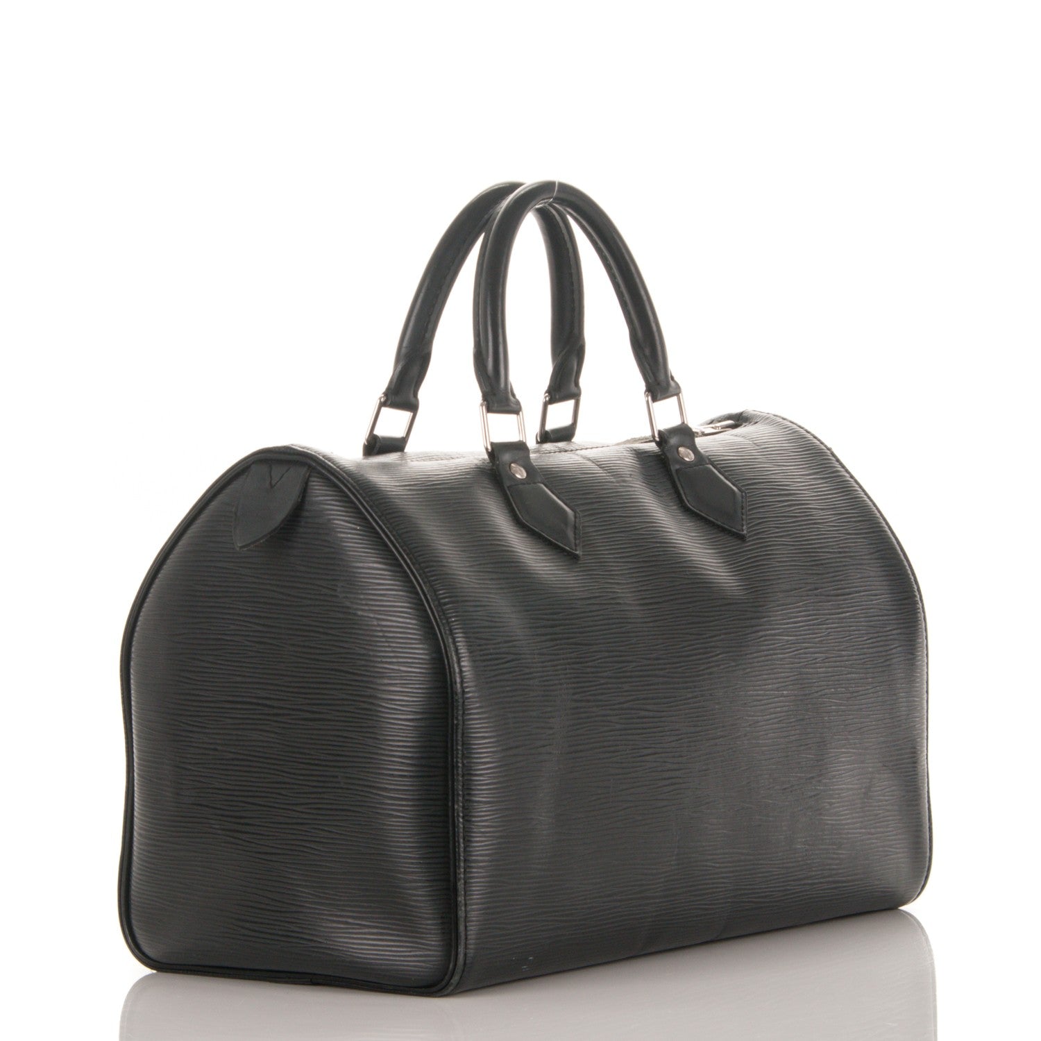 Louis Vuitton Epi Speedy 30 Black 3 of 8