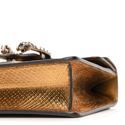 Gucci Snakeskin Mini Dionysus Shoulder Bag Gold 10 of 10