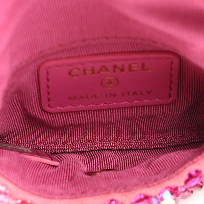 Chanel Crystal Mini Flap Pink Purple 5 of 10