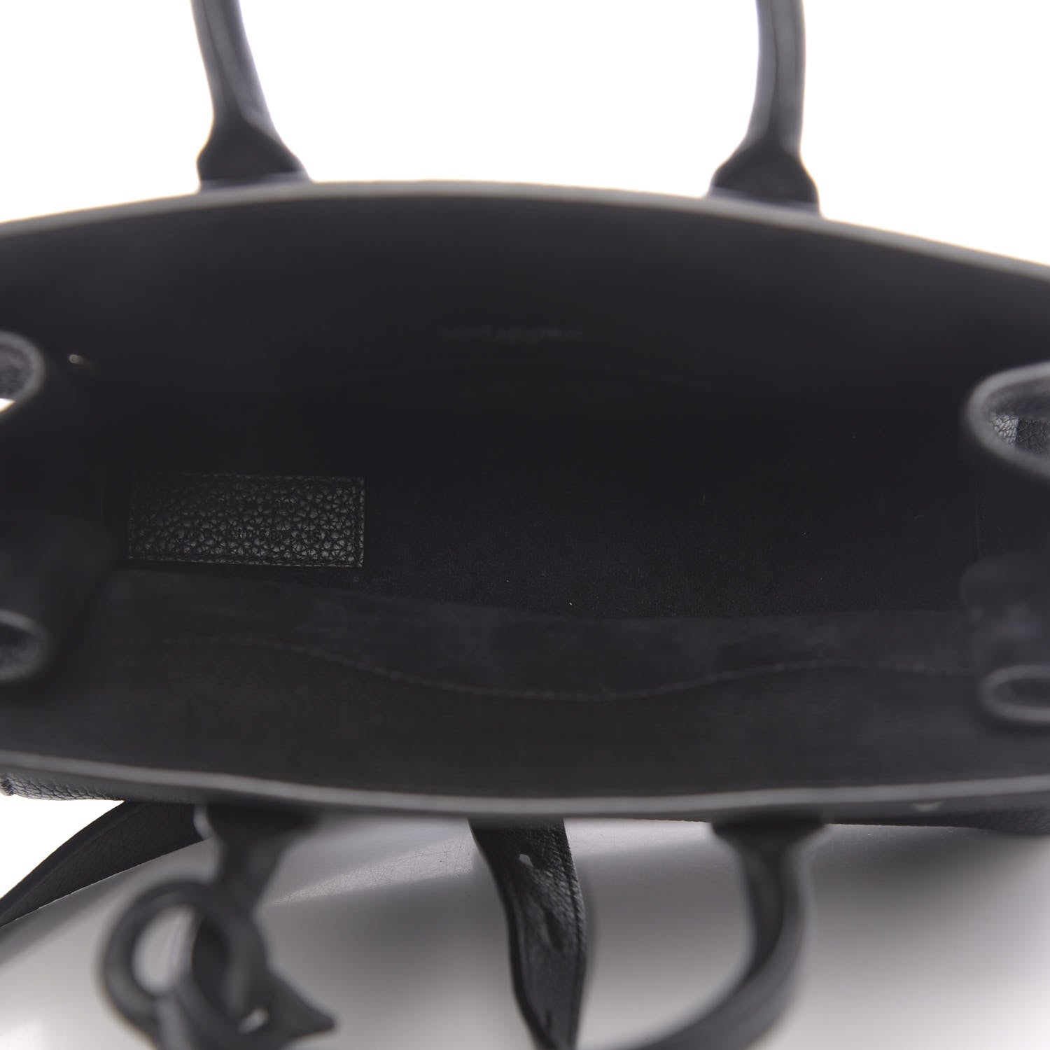 Saint Laurent Grained Calfskin Nano Sac De Jour Souple Black 5 of 10
