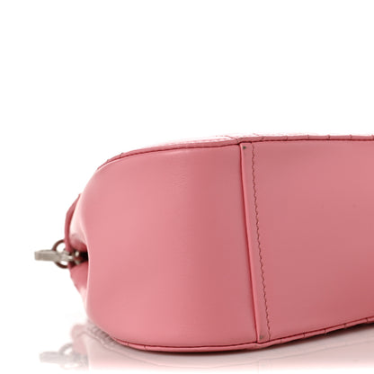 Prada Soft Calfskin Impunture Diagramme Flap Top Handle Bag Begonia 6 of 8