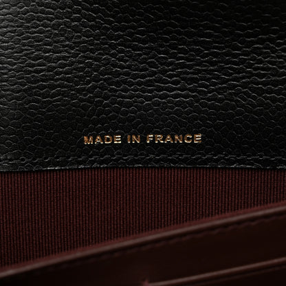 Chanel Caviar Quilted Long Flap Wallet Black 7 of 9