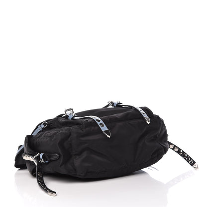 Prada Nylon New Vela Studded Messenger Black Astrale 4 of 12