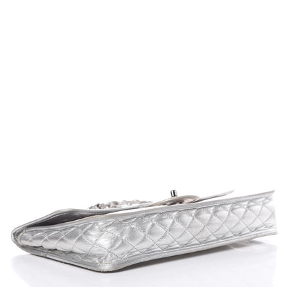 Chanel Vinyl Large Ice Cube Flap Silver 4 of 19