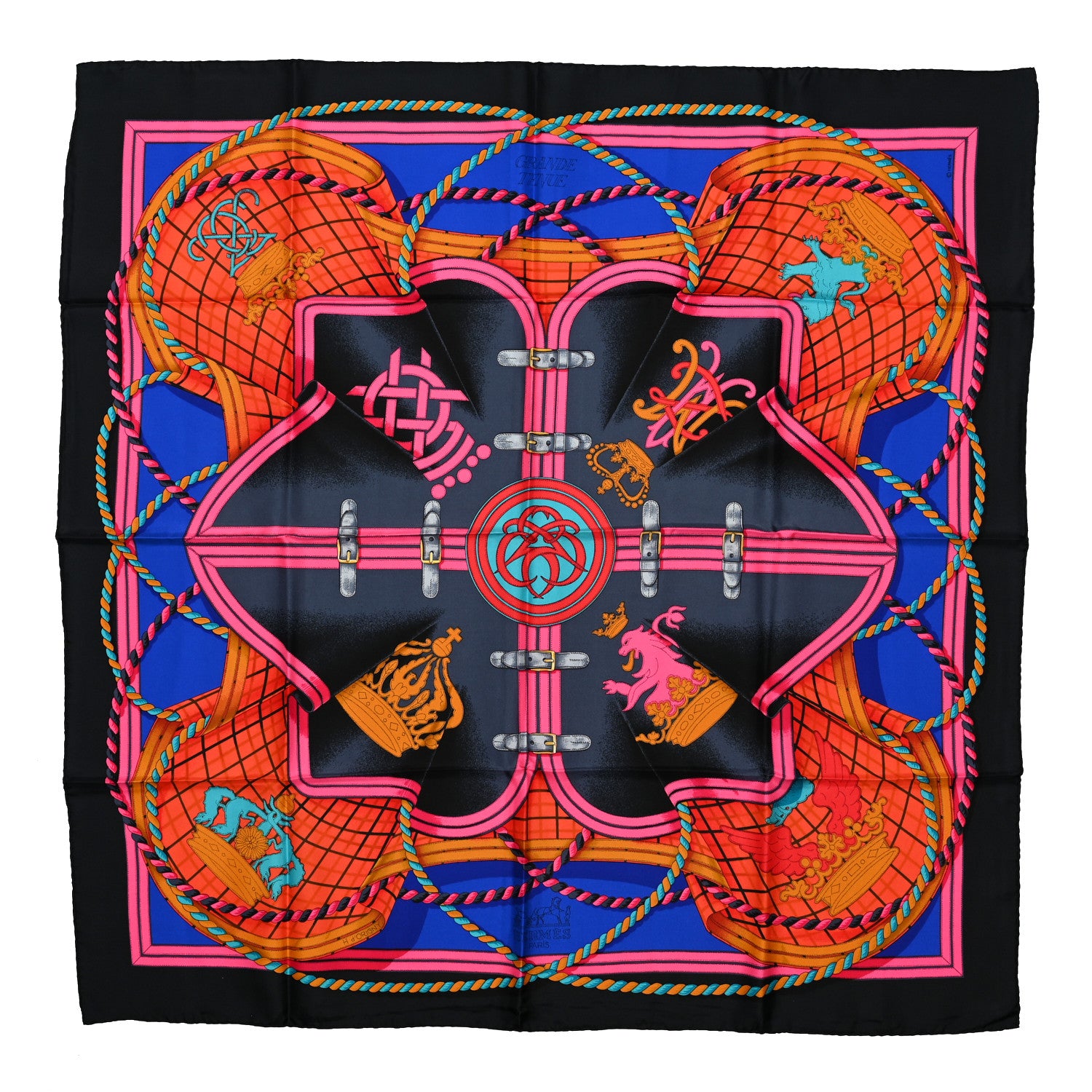 Hermes Silk Grande Tenue Scarf 90 1 of 6