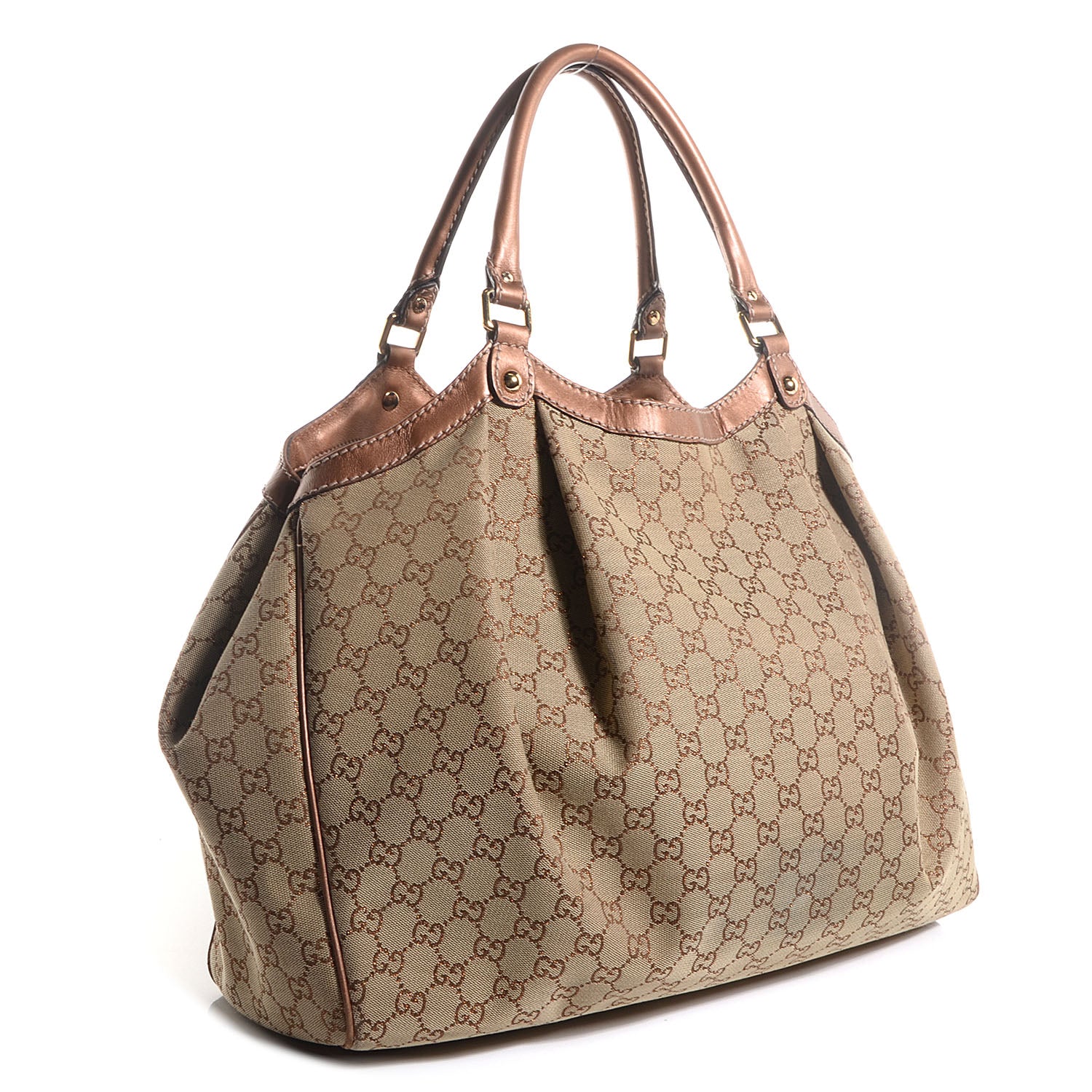 Gucci Monogram Large Sukey Tote Bronze 3 of 7