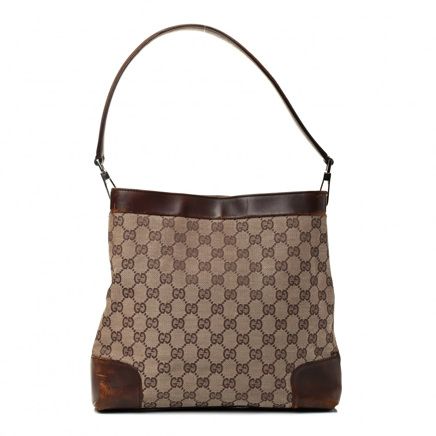 Gucci Monogram Shoulder Bag Dark Brown 1 of 4