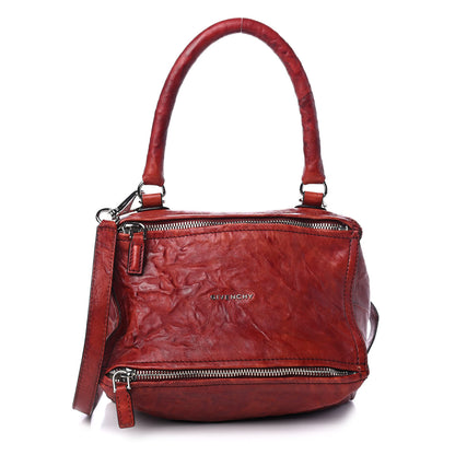 Givenchy Tumbled Sheepskin Small Pandora Red 1 of 9