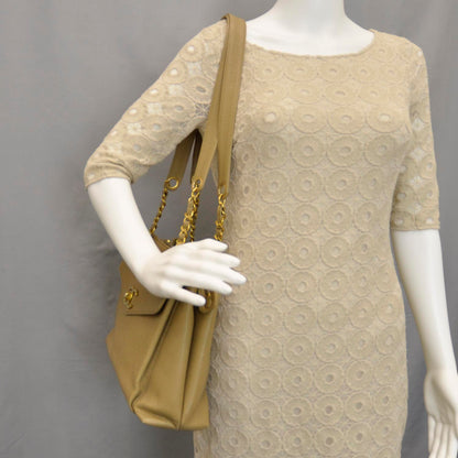 Chanel Caviar Shoulder Bag Beige GHW 2 of 16