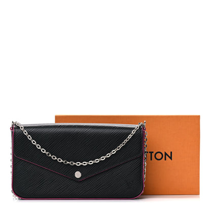 Louis Vuitton Epi Pochette Felicie Black Hot Pink 13 of 13