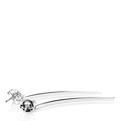 Tiffany Sterling Silver T Wire Bar Earrings 3 of 4