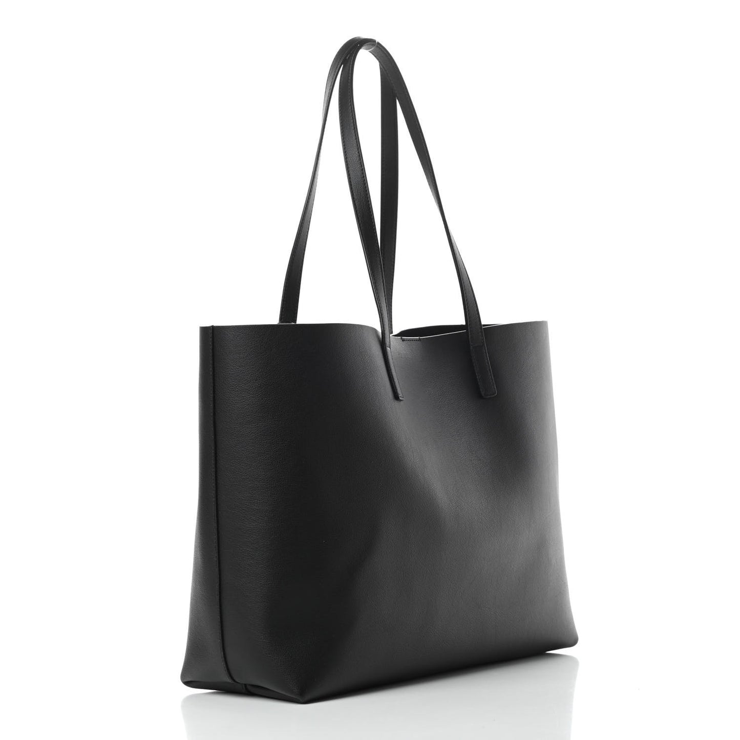 Calfskin Large Shopping Tote Black