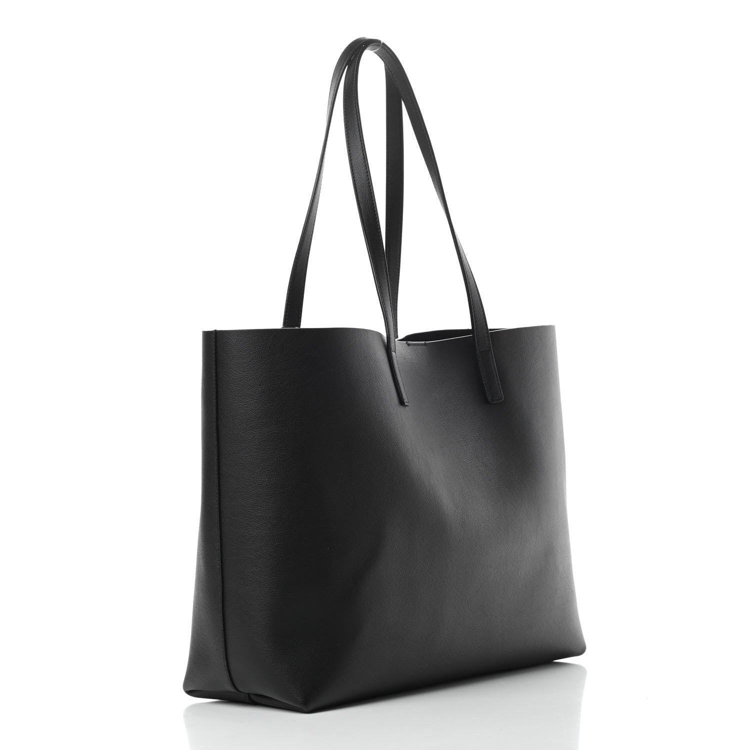 Saint Laurent Calfskin Large Shopping Tote Black 4 of 12