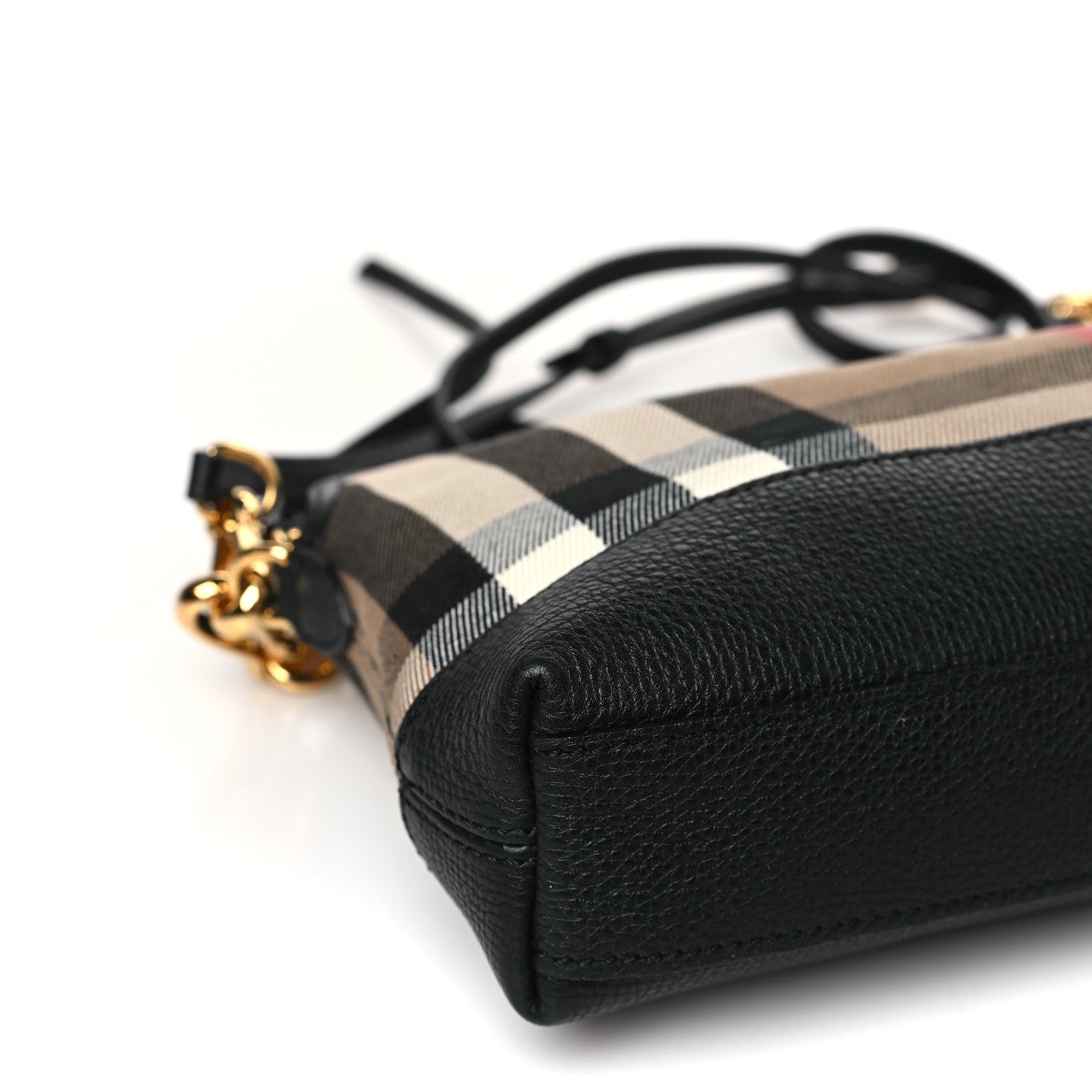 Burberry Derby House Check Abingdon Convertible Clutch Black 7 of 8