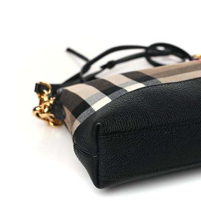 Burberry Derby House Check Abingdon Convertible Clutch Black 7 of 8