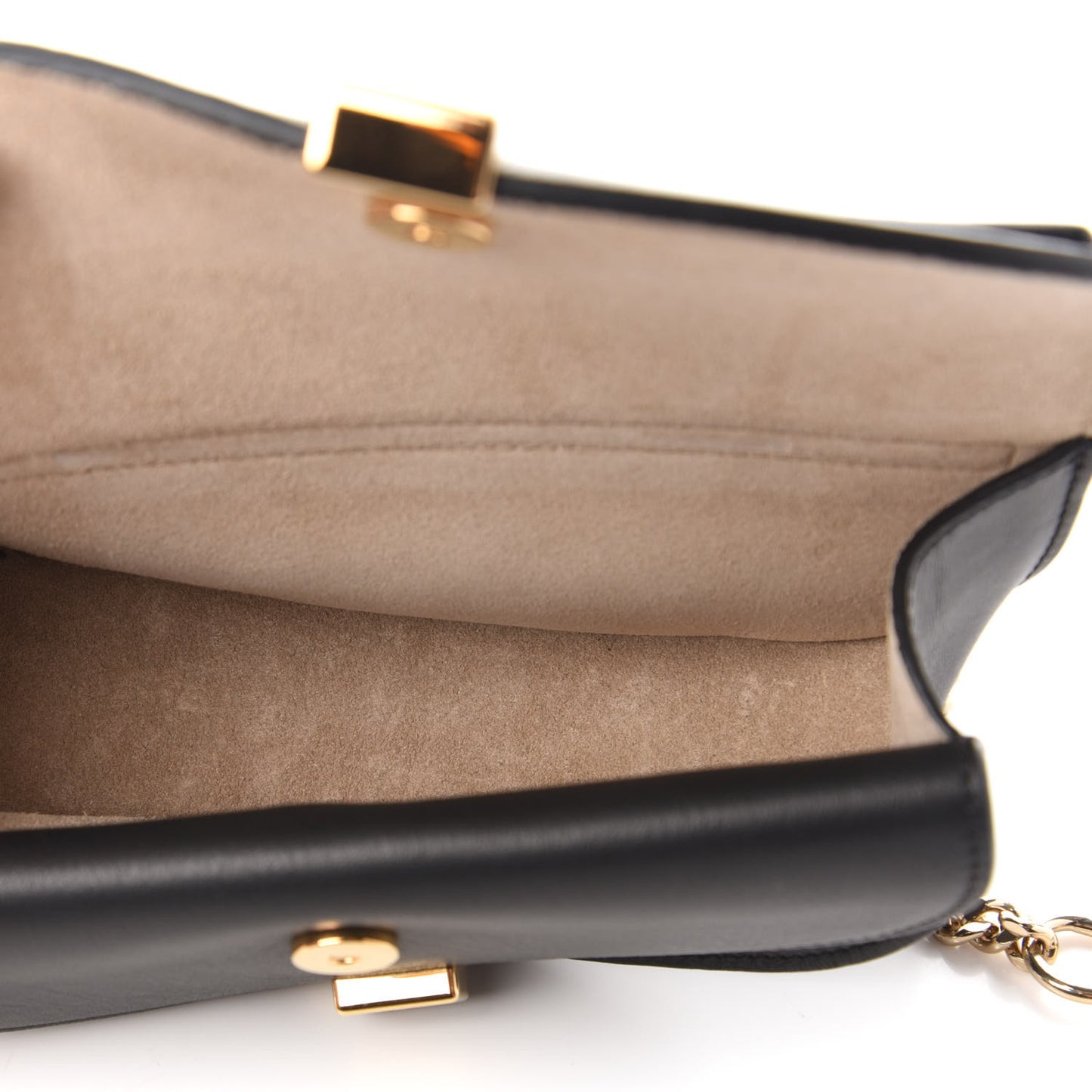 Calfskin Nano Georgia Crossbody Bag Black
