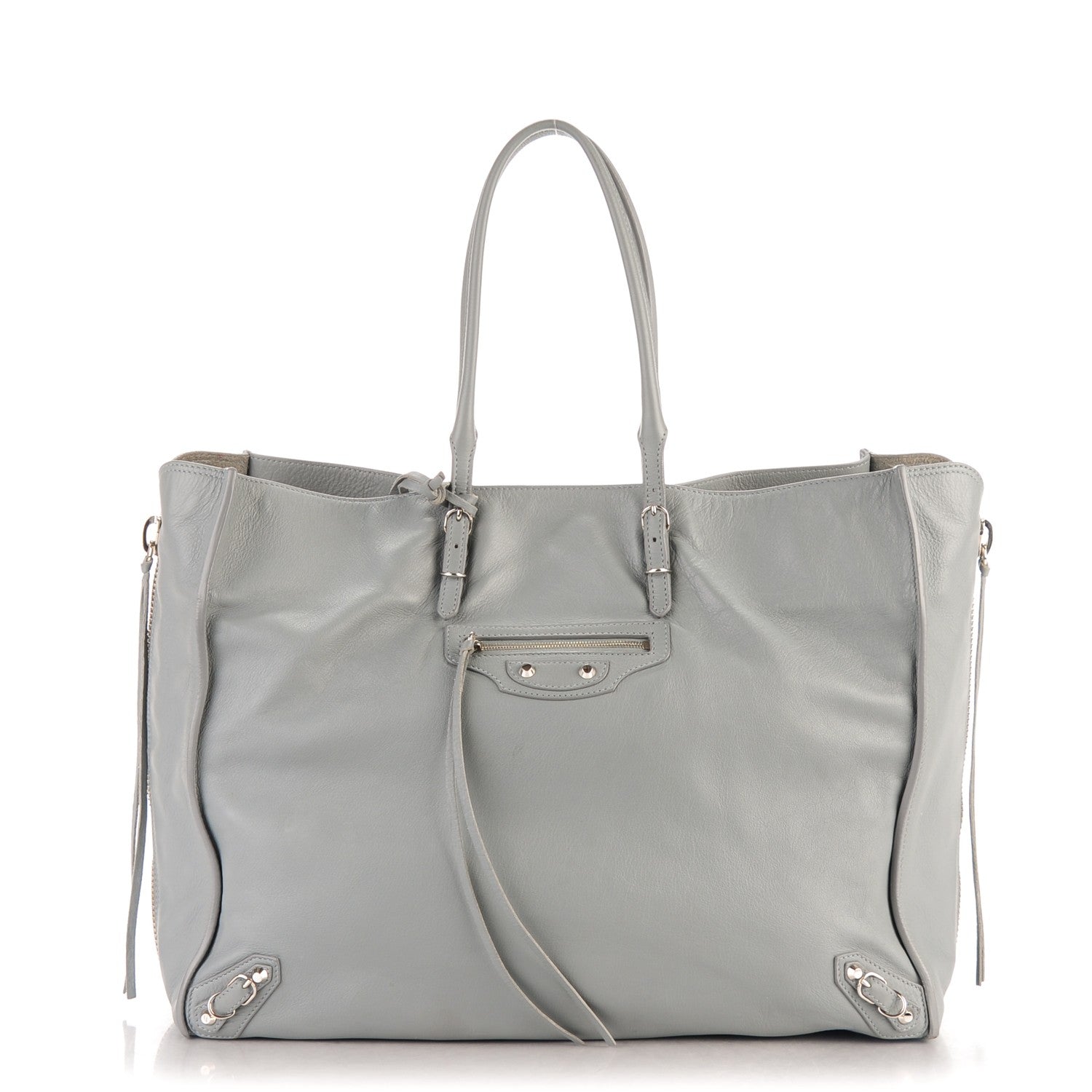 Balenciaga Veau Papier A4 Zip Around Tote Grey 1 of 10